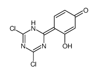 4-(2,6-dichloro-1H-1,3,5-triazin-4-ylidene)-3-hydroxycyclohexa-2,5-dien-1-one结构式