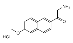 2-amino-1-(6-methoxynaphthalen-2-yl)ethanone,hydrochloride结构式