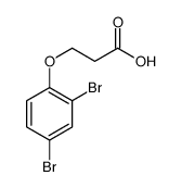 3-(2,4-dibromophenoxy)propanoic acid结构式