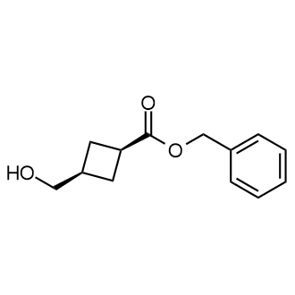 (1S,3S)-3-(羟甲基)环丁烷-1-羧酸苄酯结构式