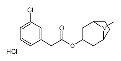 (8-methyl-8-azabicyclo[3.2.1]octan-3-yl) 2-(3-chlorophenyl)acetate,hydrochloride Structure