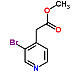 2-(3-溴吡啶-4-基)乙酸甲酯结构式