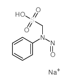 Methanesulfonic acid,1-(nitrosophenylamino)-, sodium salt (1:1) Structure