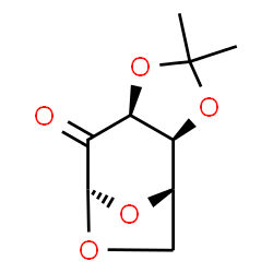 1,6-Anhydro-3-O,4-O-isopropylidene-β-D-lyxo-2-hexosulopyranose Structure