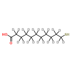 11-Sulfanyl(2H20)undecanoic acid Structure