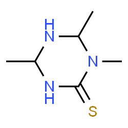 1,3,5-Triazine-2(1H)-thione,tetrahydro-1,4,6-trimethyl-(9CI)结构式