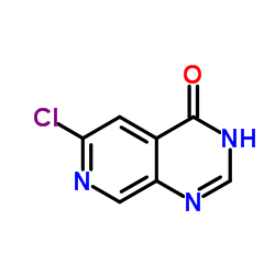 6-氯吡啶并[3,4-D]嘧啶-4(3H)-酮结构式