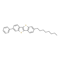 2-Octyl-7-phenyl-benzo[d][1]benzothieno[3,2-b]thiophene	[for organic electronics] Structure