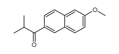(6-methoxy-2-naphthyl) isopropyl ketone结构式