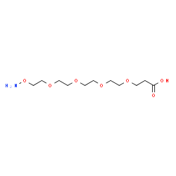 Aminooxy-PEG4-acid Structure