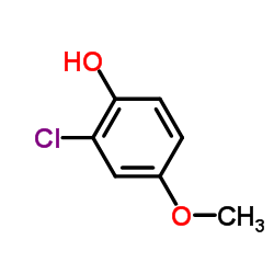2-氯-4甲氧基苯酚结构式