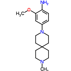 2-甲氧基-4-(9-甲基-3,9-二氮杂螺[5.5]十一烷-3-基)苯胺结构式