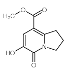 6-羟基-5-氧代-1,2,3,5-四氢吲哚嗪-8-羧酸甲酯结构式