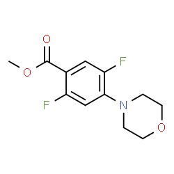 Methyl 2,5-difluoro-4-(4-morpholinyl)benzoate Structure