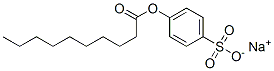 p-(Decanoyloxy)benzenesulfonic acid sodium salt Structure