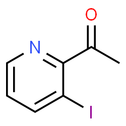 3-碘-2-乙酰吡啶结构式