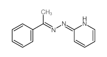 N-(1-phenylethylideneamino)pyridin-2-amine Structure