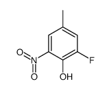 2-fluoro-4-methyl-6-nitrophenol Structure
