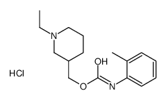 (1-ethylpiperidin-1-ium-3-yl)methyl N-(2-methylphenyl)carbamate,chloride结构式