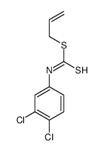 prop-2-enyl N-(3,4-dichlorophenyl)carbamodithioate结构式