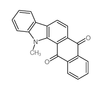 12-methylnaphtho[3,2-a]carbazole-5,13-dione Structure