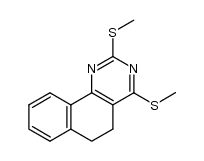 2,4-bis(methylthio)-5,6-dihydrobenzo[h]quinazoline结构式