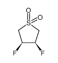Thiophene, 3,4-difluorotetrahydro-, 1,1-dioxide, (3R,4S)-rel- (9CI)结构式