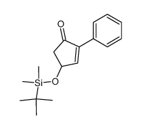 4-(t-butyl-dimethyl-silyloxy)-2-phenyl-cyclopent-2-enone Structure