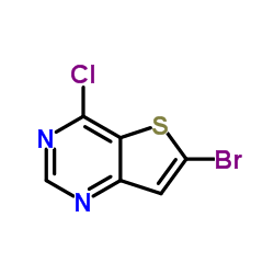 6-溴-4-氯噻吩[3,2-D]嘧啶结构式
