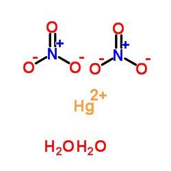 Mercury nitrate hydrate (1:2:2)结构式