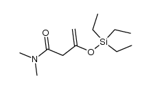Dimethylamid der β-Triaethylsiloxy-vinylessigsaeure结构式
