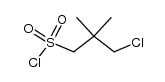 3-chloro-2,2-dimethylpropane-1-sulfonyl chloride Structure