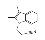 2,3-二甲基吲哚-1-丙腈结构式