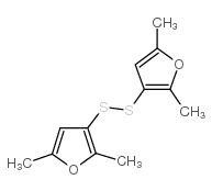 3,3'-二硫代双(2,5-二甲基)呋喃结构式
