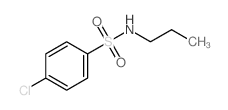 Benzenesulfonamide,4-chloro-N-propyl- Structure