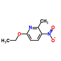 6-乙氧基-2-甲基-3-硝基吡啶结构式