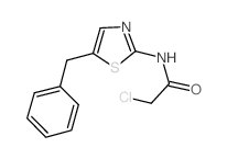 N-(5-苯基-噻唑-2-基)-2-氯-乙酰胺结构式