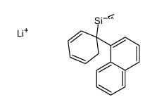 lithium,methyl-(1-naphthalen-1-ylcyclohexa-2,4-dien-1-yl)silicon(1-)结构式