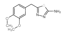 2-氨基-5-(3,4-二甲氧基苯基)-1,3,4-噻二唑结构式