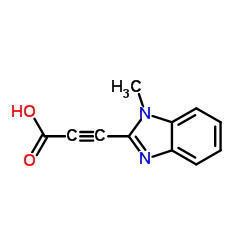 2-Propynoic acid,3-(1-methyl-1H-benzimidazol-2-yl)- Structure
