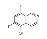 6,8-DIIODOISOQUINOLIN-5-OL结构式