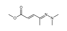 4-(Dimethylhydrazono)-2-pentensaeure-methylester Structure