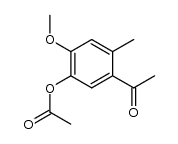 acetoxy-5 methoxy-4 methyl-2 acetophenone结构式