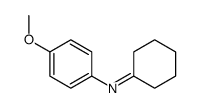 N-(4-methoxyphenyl)cyclohexanimine Structure