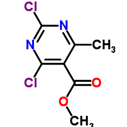 2,4-二氯-6-甲基嘧啶-5-羧酸甲酯结构式