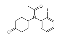 N-(2-iodophenyl)-N-(4-oxocyclohexyl)acetamide Structure