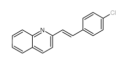 (E)-2-(4-氯苯乙烯)喹啉结构式
