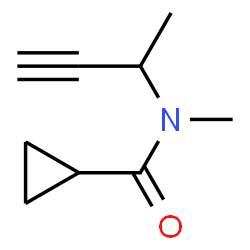 Cyclopropanecarboxamide, N-methyl-N-(1-methyl-2-propynyl)- (9CI)结构式