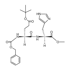 Nα-benzyloxycarbonyl(γ-tert-butyl)glutamylhistidine methyl ester Structure
