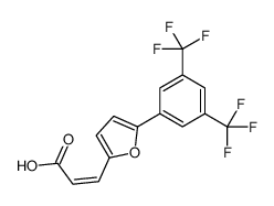 3-[5-[3,5-双(三氟甲基)苯基]-2-糠基]丙烯酸结构式